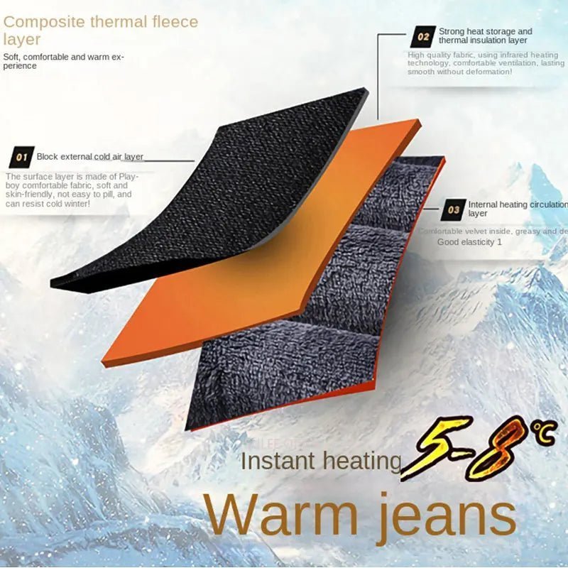 Winter fleece jeans - The New Fabric