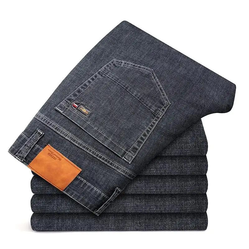 Men's Straight Business Jeans - The New Fabric